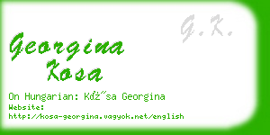 georgina kosa business card